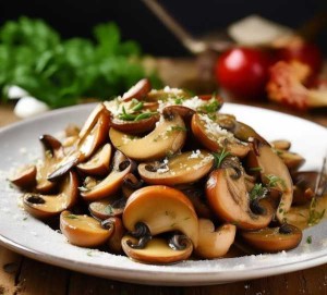 榛子蘑炒菜，家常营养美味佳肴