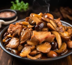 榛子蘑炒肉，美味与营养并存的家常佳肴