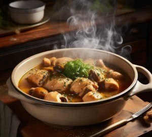 榛子蘑炖鸡，家常养生美食新宠