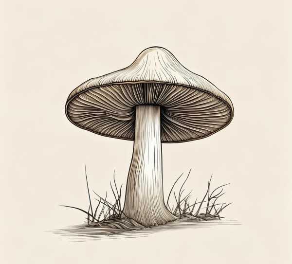 线条绘自然，香菇简笔画的艺术魅力,香菇简笔画之美，简单线条勾勒出的自然魅力,口感,第1张