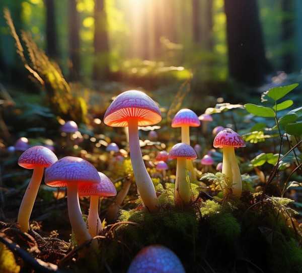 野生蘑菇，大自然的美食宝藏与自然之谜,探寻大自然的馈赠，可食用野生蘑菇的美丽与神秘,口感,第1张