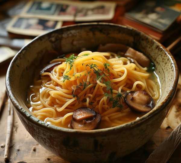 香菇泡面，一包面背后的美食传奇与情感交织,香菇泡面图片，探寻美食背后的故事与情感,口感,第1张