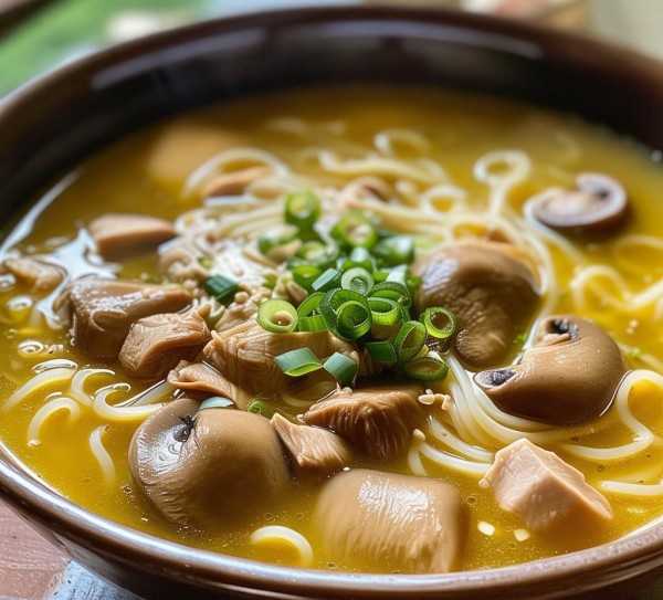 治愈味蕾的视觉盛宴，香菇炖鸡面，暖胃暖心一碗面,香菇炖鸡面，暖胃又暖心，一碗治愈美食的视觉盛宴,口感,第1张