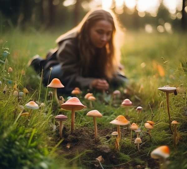 自然探秘，草地野生蘑菇的奥秘之旅,探寻自然秘境，草地野生蘑菇的奥秘与收获,健康,香菇,野生蘑菇,第1张