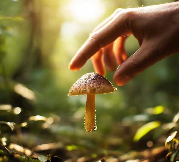 野生蘑菇，大自然的馈赠，舌尖上的野味珍品,张掖野生蘑菇，大自然的馈赠，舌尖上的美味,口感,健康,香菇,第1张